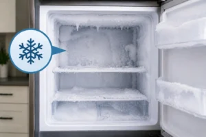 Freezer frosting up too fast with heavy frost and ice buildup inside